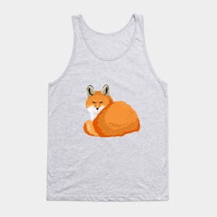 Red foxes pattern Tank Top